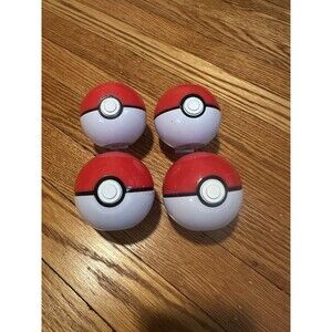 Nintendo Pokemon Clip ‘N’ Go PokeBalls Only No Figures Lot of 4 Empty